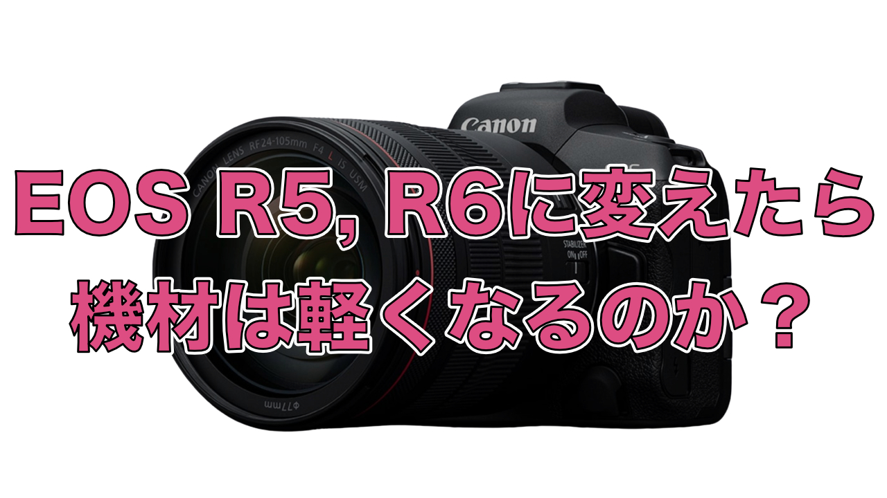 Eos 5d Mark4からeos R5 R6に買い替えたらどれくらい機材か軽くなるのかについて調べてみた 茶々ログ